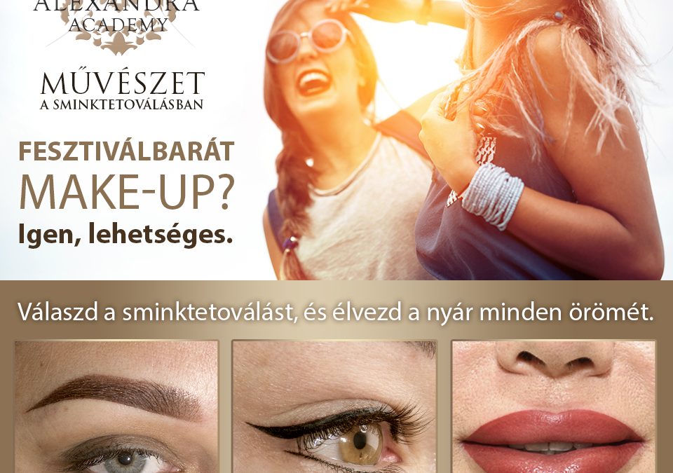Fesztiválbarát tartós smink