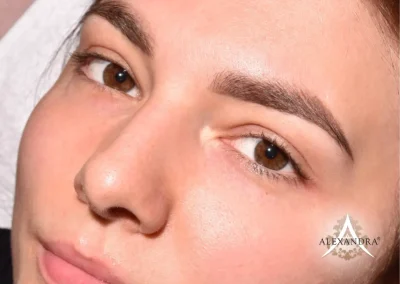Gyógyult Soft Powder szemöldöktetoválás után a Patkós Alexandra Exclusive Beauty szalonban
