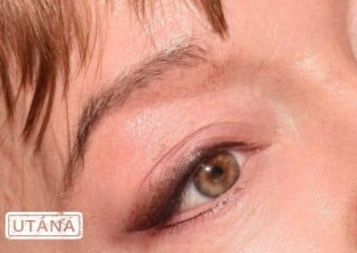 Szemhéjtetoválás után a Patkós Alexandra Exclusive Beauty szalonban